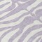 Homeroots 8' Lavender And Ivory Round Animal Print Washable Indoor Outdoor Area Rug 600626 - alternate 8