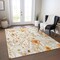 Homeroots 3' X 5' Ivory And Beige Floral Washable Indoor Outdoor Area Rug 611144 - alternate 5