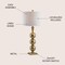 Jonathan Y Mackenzie 33" Metal LED Table Lamp, Brass JYL3021A - alternate 7