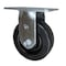 Service Caster 6 Inch Heavy Duty Top Plate Phenolic Rigid Caster with Roller Bearing SCC SCC-35R620-PHR - alternate 1