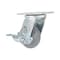 Vestil Thermoplastic Swivel With Brake Rigid Caster 4 In. Diameter x 2 In. Width 485 lb Light Gray CST-VE-4X2TPR-SWB - alternate 6