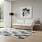 Homeroots 73" White Polypropylene Sofa 667658 - alternate 7