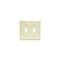 Pass & Seymour TradeMaster TP TP2-I Wallplate, 4.687 in L, 4-3/4 in W, 2 -Gang, Plastic, Ivory, Matte TP2ICC30 - alternate 1