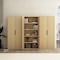 Manhattan Comfort Rivington 38in Bookcase Cabinet in Natural Oak - Set of 3 3-BC004-NA - alternate 7