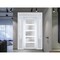 Vdomdoors Front Exterior Prehung FiberGlass Door Frosted Glass / Manux 8002 White Silk / 2 Sidelight and Tran MANUX8002EXD-WS-W16+36+16 x H80+14-LH - alternate 3