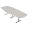Skutchi Designs Arc Boat Conference Table With Power, 48 in W, 120 in L HAR-ABOT-48X120-T-K458-NA - alternate 1