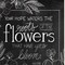 Homeroots Set Of Two Vintage Chalkboard Blooms White Framed Print Wall Art, 2PK 407976 - alternate 2
