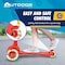 Outdoorcruiser Outdoor Cruiser 3-Wheel Kids Scooter, Lean-to-Steer, LED Wheels, Adjustable, Red, Ages 3-8 OCKSRED - alternate 6
