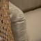 Leisuremod Mendoza Light Brown Wicker Hanging 2 person Egg Swing Chair with Taupe Cushions MSCLBR-53TP - alternate 8