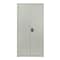 Hirsh Storage Cabinet, 72 in H, 36 in W, 24 in D, Recessed Twist, Keyed, Light Gray, 4 Shelves 22009 - alternate 8