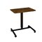 Homeroots Adjustable Brown and Black Wood and Stainless Steel Rolling Standing Desk 535349 - alternate 5