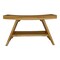 Homeroots Rectangular Teak Shower Stool Or Bench With Shelf In Natural Finish 376729 - alternate 1