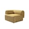 Homeroots Mustard Boucle Modular Curved Three Piece Sectional With Toss Pillows 643974 - alternate 10