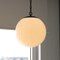 Vaxcel Linden 1-Light Matte Black Mid-Century Modern Globe Pendant Light with Opal Glass Shade P0441 - alternate 8