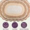 Lavish Home Reversible Bathroom Rug Set, Beige, 2-Pieces, 32 inx20 in/24 inx17 in ST-BATH7-OSB - alternate 6