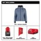 Milwaukee Tool Women's Heated Hoodie, Up to 8 hours Time, Zipper Closure, Blue, Size XL F200U-21XL - alternate 14