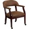 Flash Furniture Traditional Luxurious Conference Chair, Brown Back, 24 in W 27" L 31-1/2" H, Upholstered Straight B-Z100-BRN-GG - alternate 1