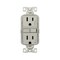 Eaton Wiring Devices Eaton Tamper-Resistant GFCI Receptacle, 125 V, 15 A, NEMA: NEMA 5-15R, Back, Side Wiring TRGF15SG-BX-L - alternate 6