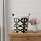 Homeroots Set of Two Black And Cream Metal Basket, 2PK 392148 - alternate 5