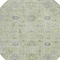 Homeroots 8' Artichoke Green Beige And Gray Round Damask Washable Indoor Outdoor Area Rug 604176 - alternate 8