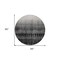 Homeroots 8' Black Ivory And Gray Round Ombre Washable Indoor Outdoor Area Rug 602823 - alternate 8