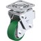 Blickle Swivel Plate Caster, PU, 4", 660 lb., Overall Height: 6-7/8" LHF-ALST 100K-14 - alternate 1