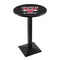 Holland Bar Stool Co 36" Blk Wrinkle Valdosta State Pub Table, 36" dia. Top L217B3636ValdSt - alternate 1