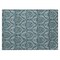 Homeroots 2' X 3' Teal Damask Washable Non Skid Indoor Outdoor Area Rug 563898 - alternate 6