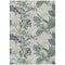 Homeroots 9' X 12' Artichoke Green Lavender And Ivory Botanical Leaves Washable Indoor Outdoor Area Rug 618386 - alternate 7