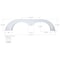 Icon Tandem Axle Fender Skirt FS4180 for R-Vision - Polar White RH 14180 - alternate 2