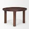 Homeroots 48" Brown Solid Wood Round Top Dining Table 604022 - alternate 7
