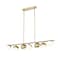 Z-Lite Realm Sphere 7 Light Linear Chandelier, Modern Gold, 54 In W 7517-7L-MGLD - alternate 4