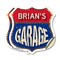 Signmission Brian's Garage, 4 inch X 4 inch, Vinyl Decal, 2PK SHI-D-2PACK-4-383-BRIAN - alternate 1