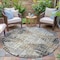 Homeroots 8' Black And Ivory Round Geometric Washable Indoor Outdoor Area Rug 631989 - alternate 7