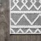 Jonathan Y Aylan High-Low Pile Knotted Trellis Geometric Black/Ivory 2 ft. x 8 ft. Indoor/Outdoor Runner Rug SBH104A-28 - alternate 7