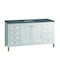 James Martin Vanities Chicago 60in Single Vanity, Glossy White, w/ 3 CM Parisien Bleu Silestone Top 503-V60S-GW-3PBL - alternate 7