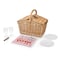 Picnic Time Family Of Brands Piccadilly Picnic Basket, Red & White Plaid Pattern 202-19-114-000-0 - alternate 5