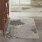 Homeroots 3' X 5' Gray Floral Stain Resistant Non Skid Indoor Outdoor Area Rug 521641 - alternate 7