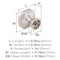 Amerock Torrance 1-3/16 inch (30mm) Length Satin Nickel Cabinet Knob, 10PK 10VMP37335G10 - alternate 3