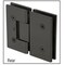Cr Laurence Matte Black Victoria 180 Degree Glass-to-Glass Series Hinge VCT180MBL - alternate 6
