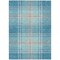 Homeroots 9' X 12' Teal Blue Gray And Brown Plaid Washable Indoor Outdoor Area Rug 596367 - alternate 6