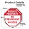 Signmission Private Property No Trespassing No, 10 inch X 10 inch, Vinyl Decal, 2PK OC-D-2PACK-10-139 - alternate 4