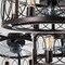 Jonathan Y Celeste 21.6" 6-Light Industrial Farmhouse 6-Speed Metal Mobile-App/Remote-Controlled Caged LED Ceil JYL9732A - alternate 6