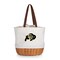 Picnic Time Family Of Brands NCAA Colorado Buffaloes Coronado Canvas and Willow Basket Tote - Picnic Bag 203-00-187-124-0 - alternate 1