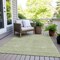 Homeroots 9' X 12' Green And Ivory Chevron Washable Indoor Outdoor Area Rug 596265 - alternate 7
