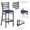 Flash Furniture HERCULES Black Ladder Back Metal Restaurant Barstool - Blue Vinyl Seat XU-DG697BLAD-BAR-BLV-GG - alternate 8