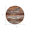 Homeroots 8' Copper Rust And Ivory Round Abstract Washable Indoor Outdoor Area Rug 612493 - alternate 7
