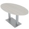 Skutchi Designs Oval Conference Table With Power Unit, 36 in W, 60 in L, Ivory HAR-OVL-36X60-DOU-K458-NA - alternate 1