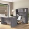 Bestar U Shaped Desk U-Shape Desk, 95-1/2" D X 66-1/2" H, 66" W X Bark Gray 46410-47 - alternate 5