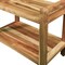 Homeroots 21" X 24" Brown Solid Wood Rectangular Shower Bench With Shelf 383362 - alternate 5